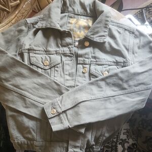 Michael Kors Green Jacket with Gold Buttons